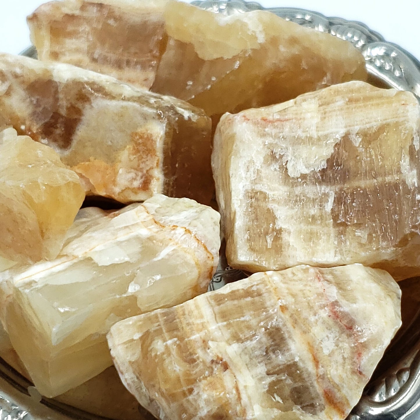 Honey Calcite Rough Stone