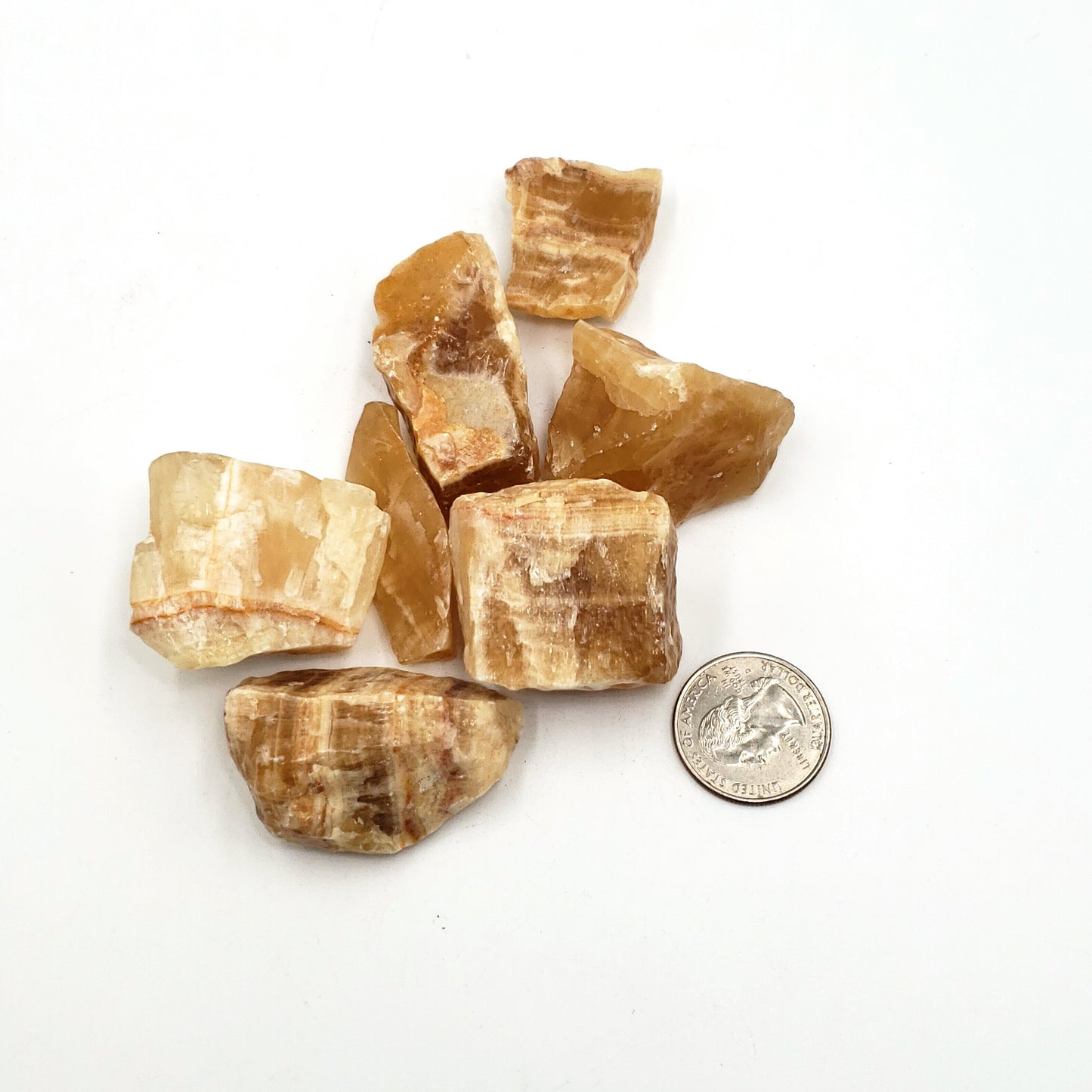 Honey Calcite Rough Stone