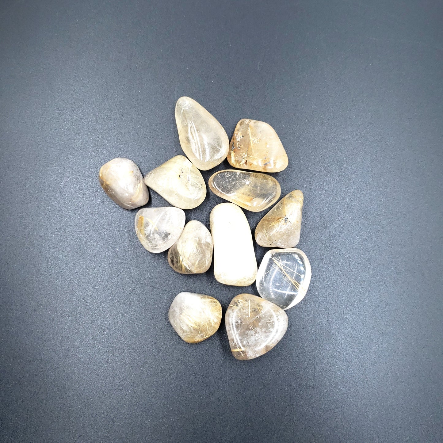Rutilated Quartz Tumbled Stone - Tumbled Stones