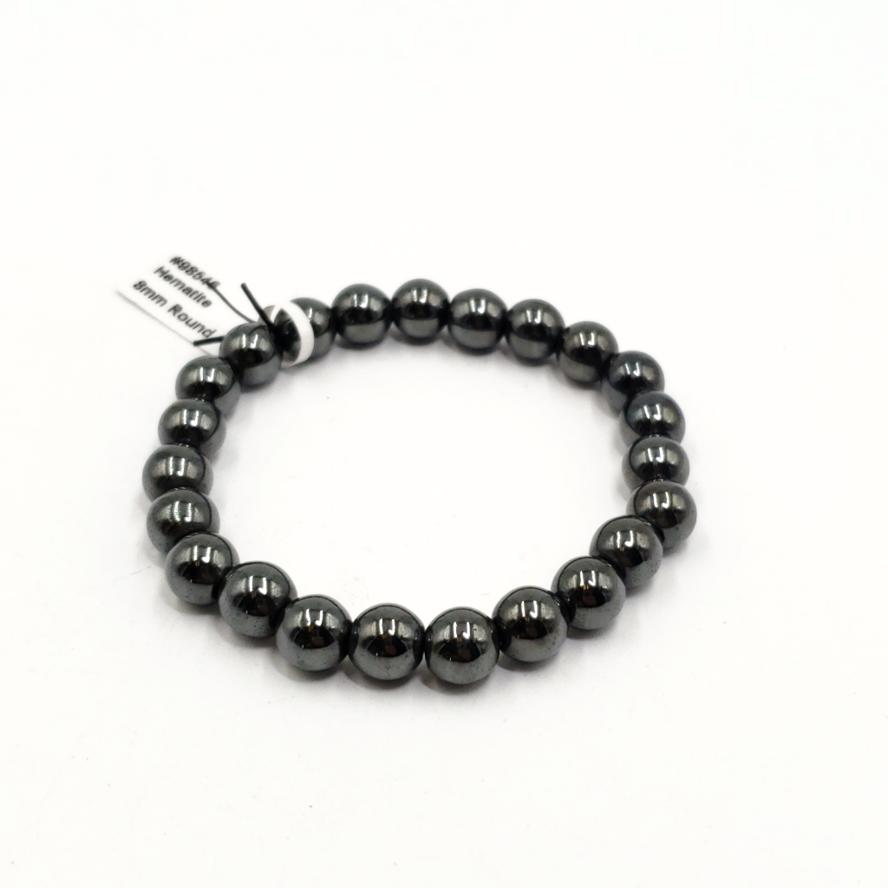 Hematite Bead Bracelet 8mm - Bracelet