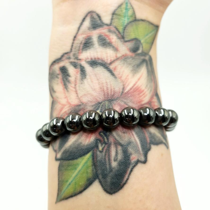 Hematite Bead Bracelet 8mm - Bracelet