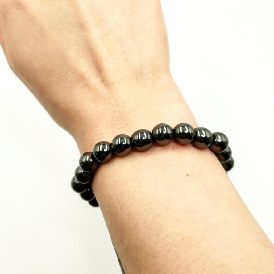 Hematite Bead Bracelet 8mm - Bracelet