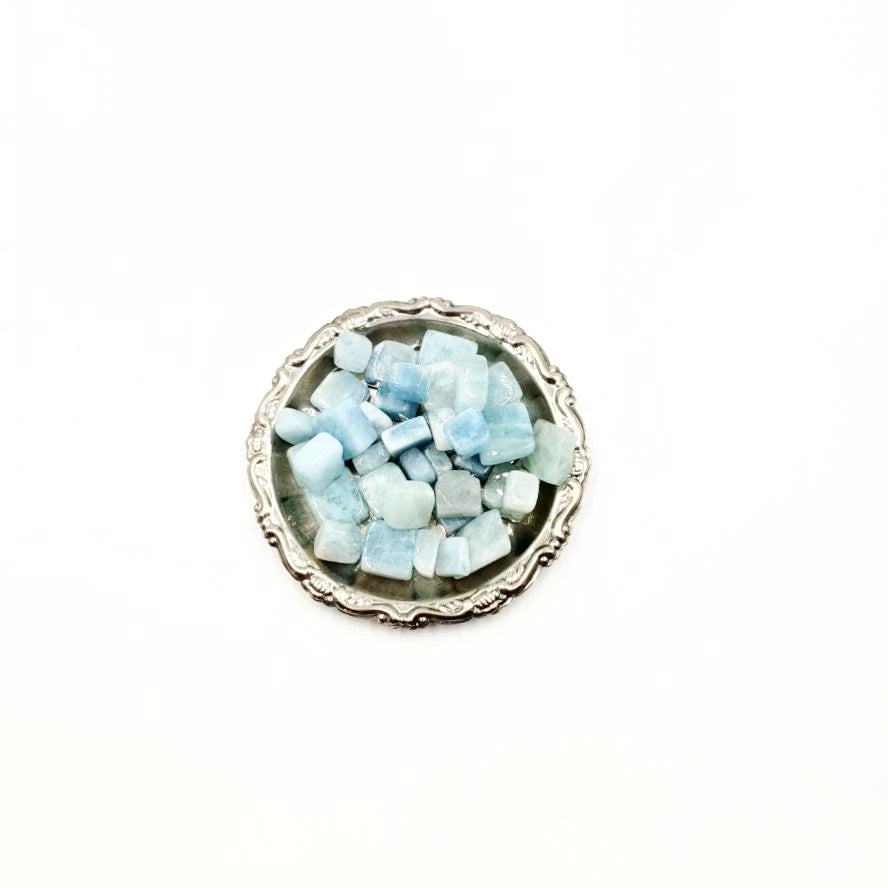 Aquamarine Tumbled Stone Small - Tumbled Stones