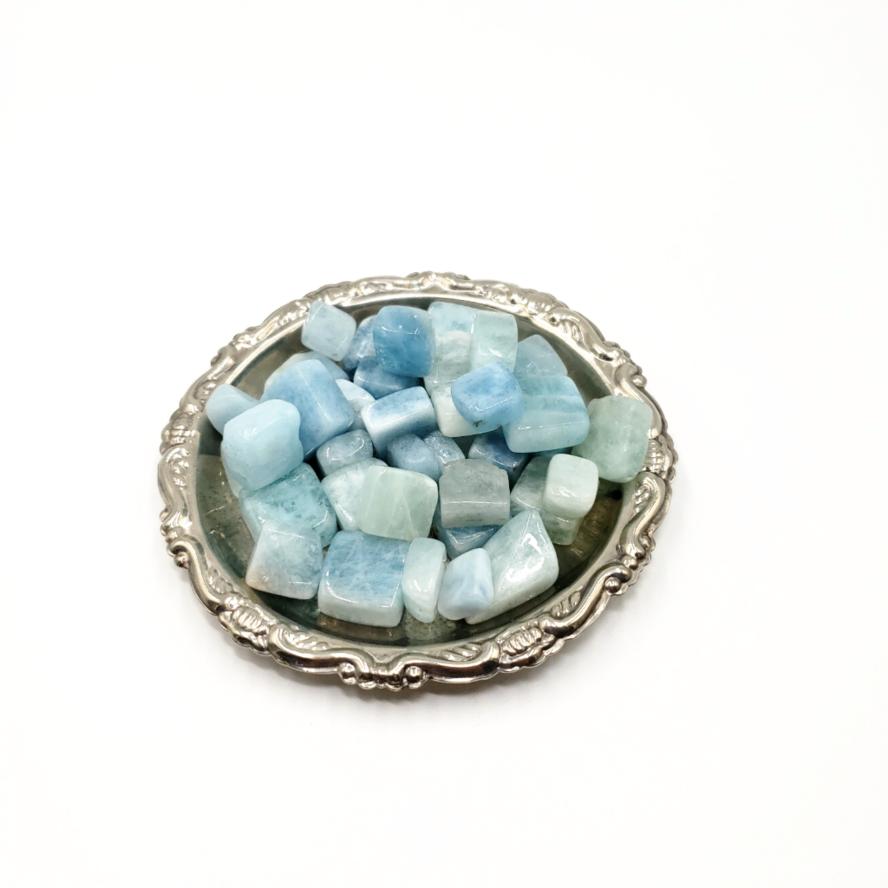 Aquamarine Tumbled Stone Small - Tumbled Stones