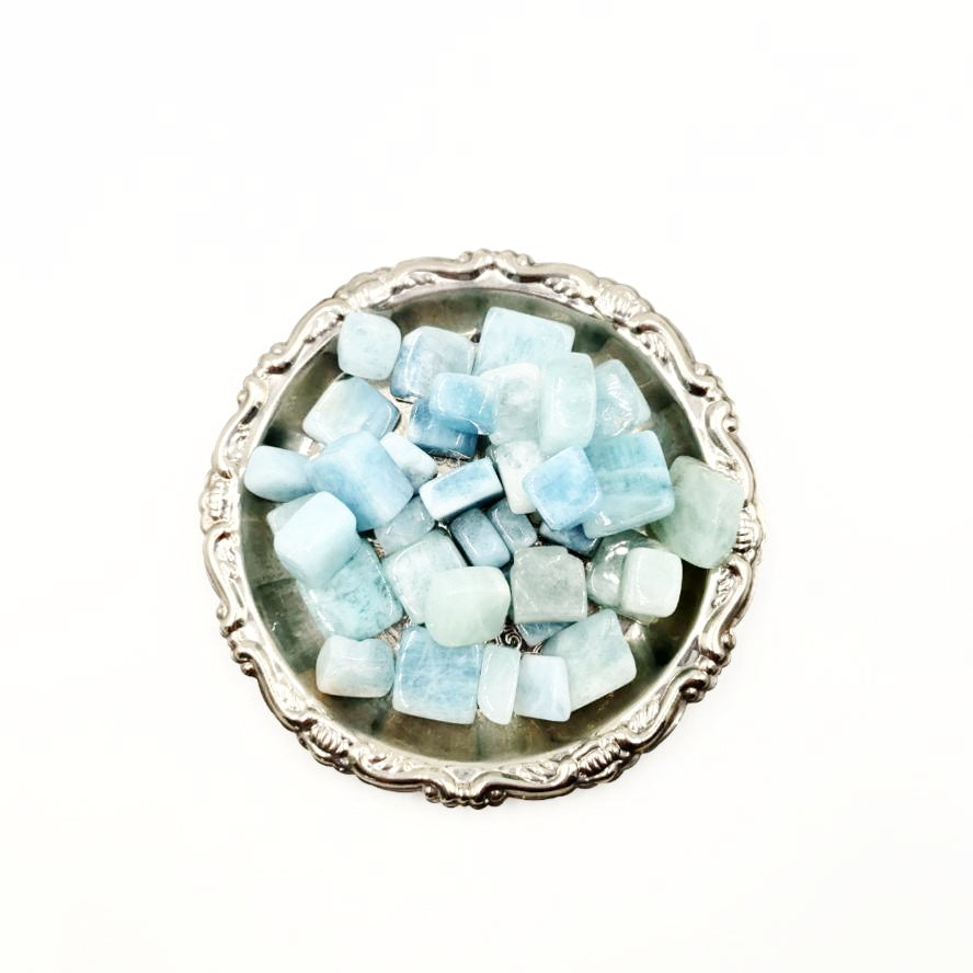 Aquamarine Tumbled Stone Small - Tumbled Stones