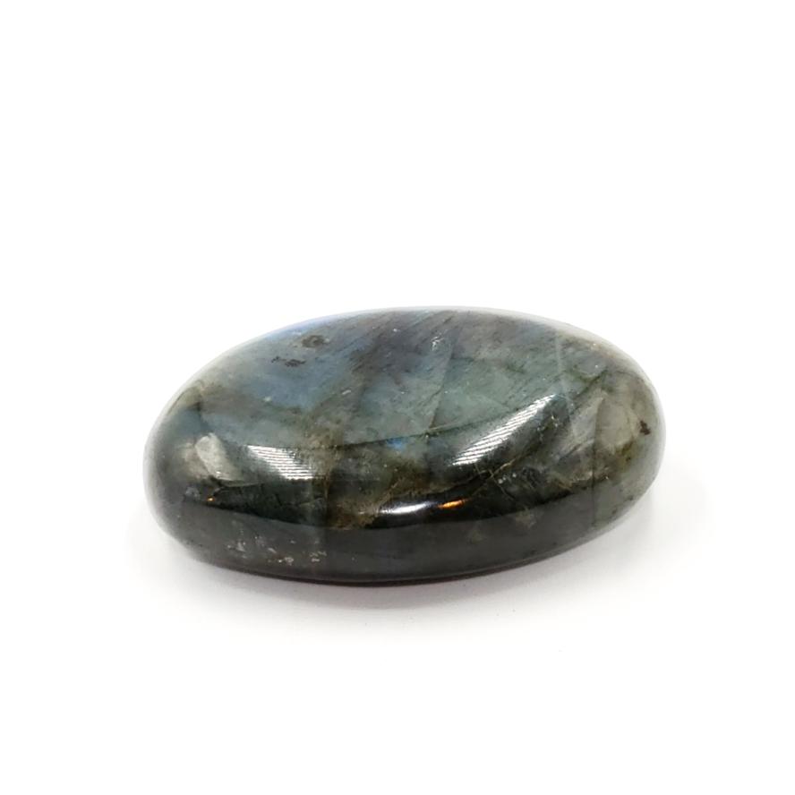 Labradorite Palm Stone Smooth Stone Blue Labradorite - Elevated Metaphysical
