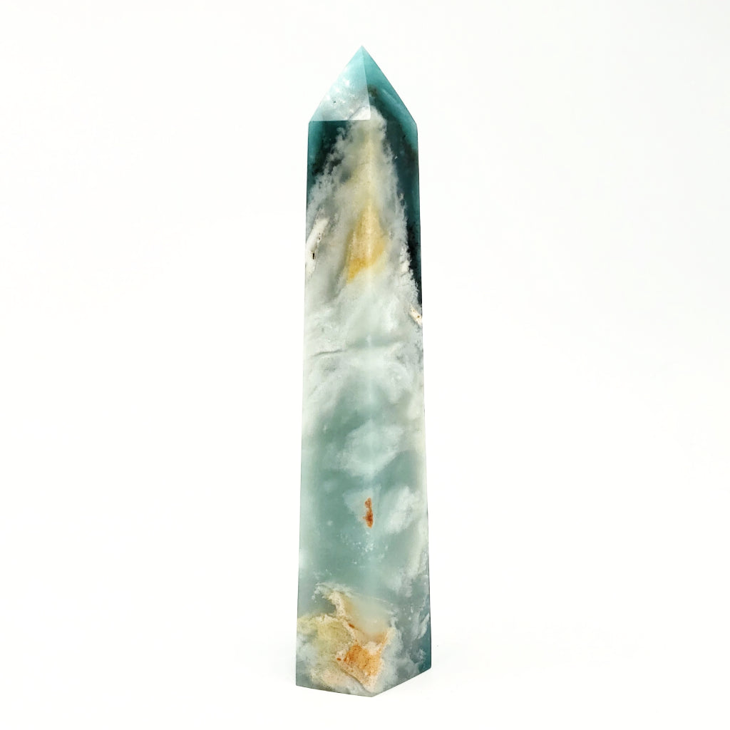 Caribbean Calcite Tower Caribbean Calcite Point 160mm 6.3" - Crystal/Stone Decor