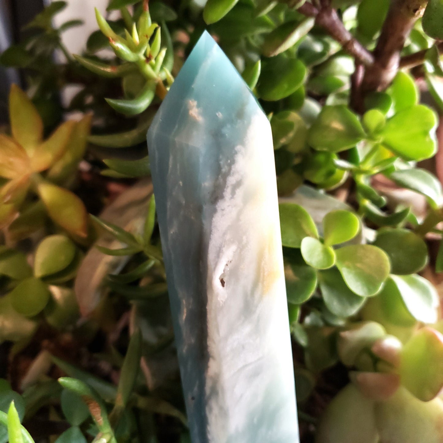 Caribbean Calcite Tower Caribbean Calcite Point 160mm 6.3" - Crystal/Stone Decor