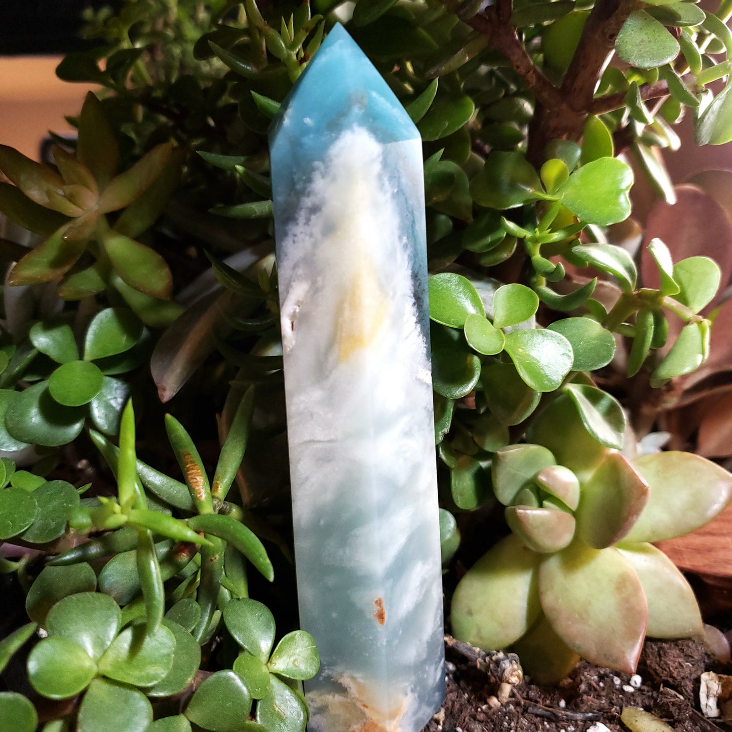 Caribbean Calcite Tower Caribbean Calcite Point 160mm 6.3"