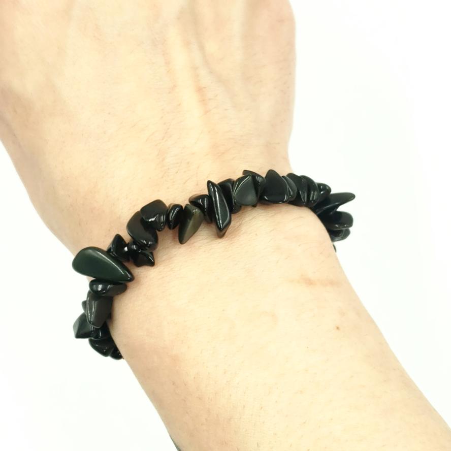 Black Obsidian Chip Bracelet - Bracelet