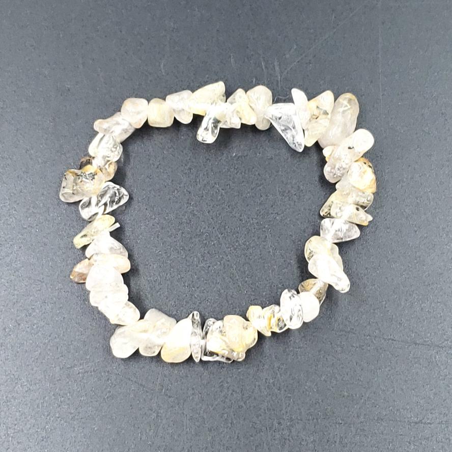 Rutilated Quartz Chip Bracelet - Bracelet