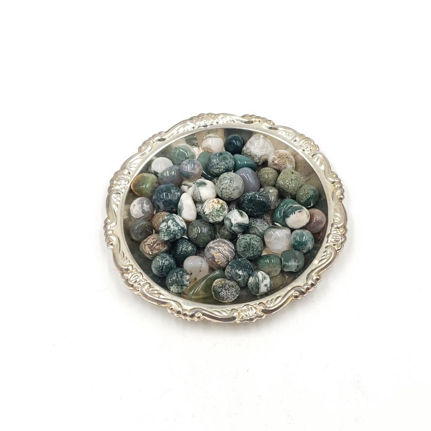 Moss Agate Chips - Elevated Metaphysical