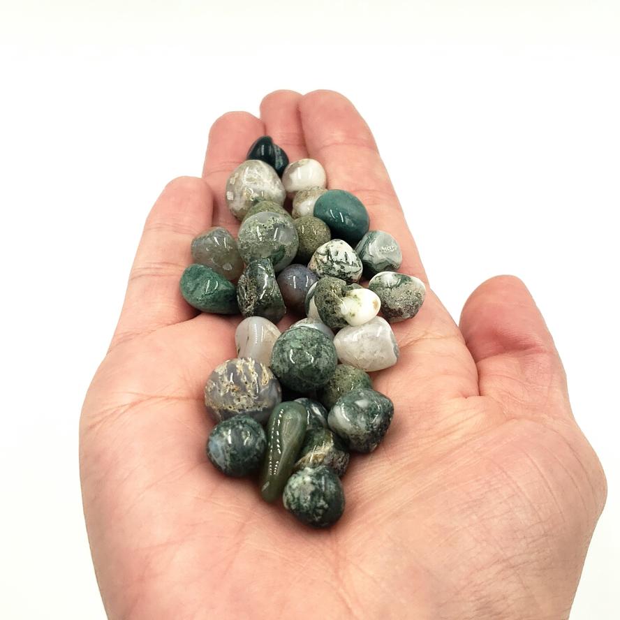 Moss Agate Chips - Elevated Metaphysical