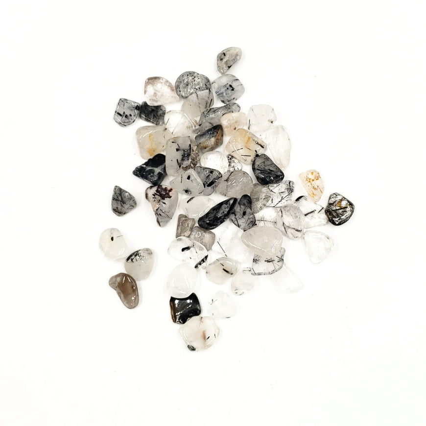 Tourmalinated Quartz Chips Tourmalated Quartz Chips