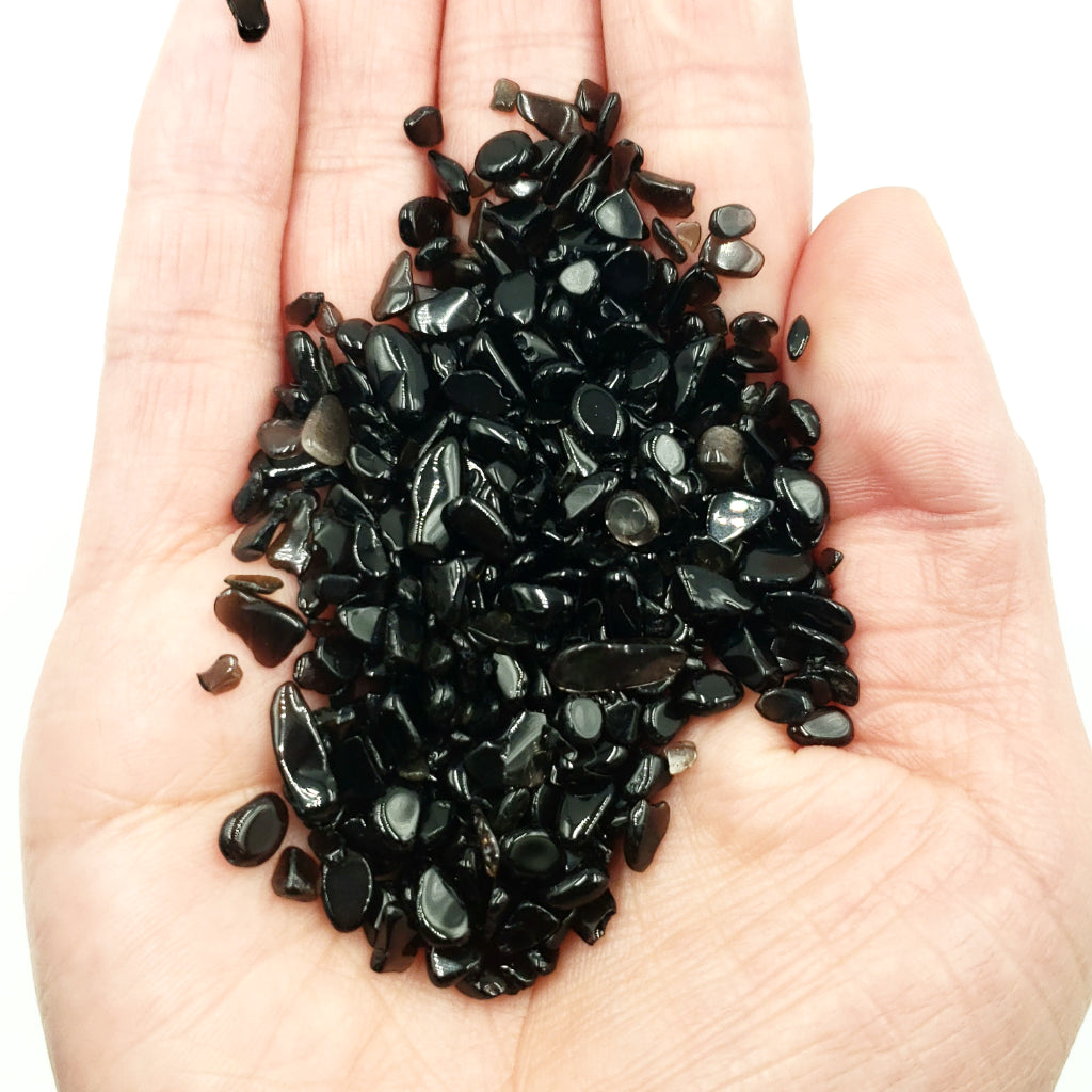 Black Obsidian Chips - Elevated Metaphysical