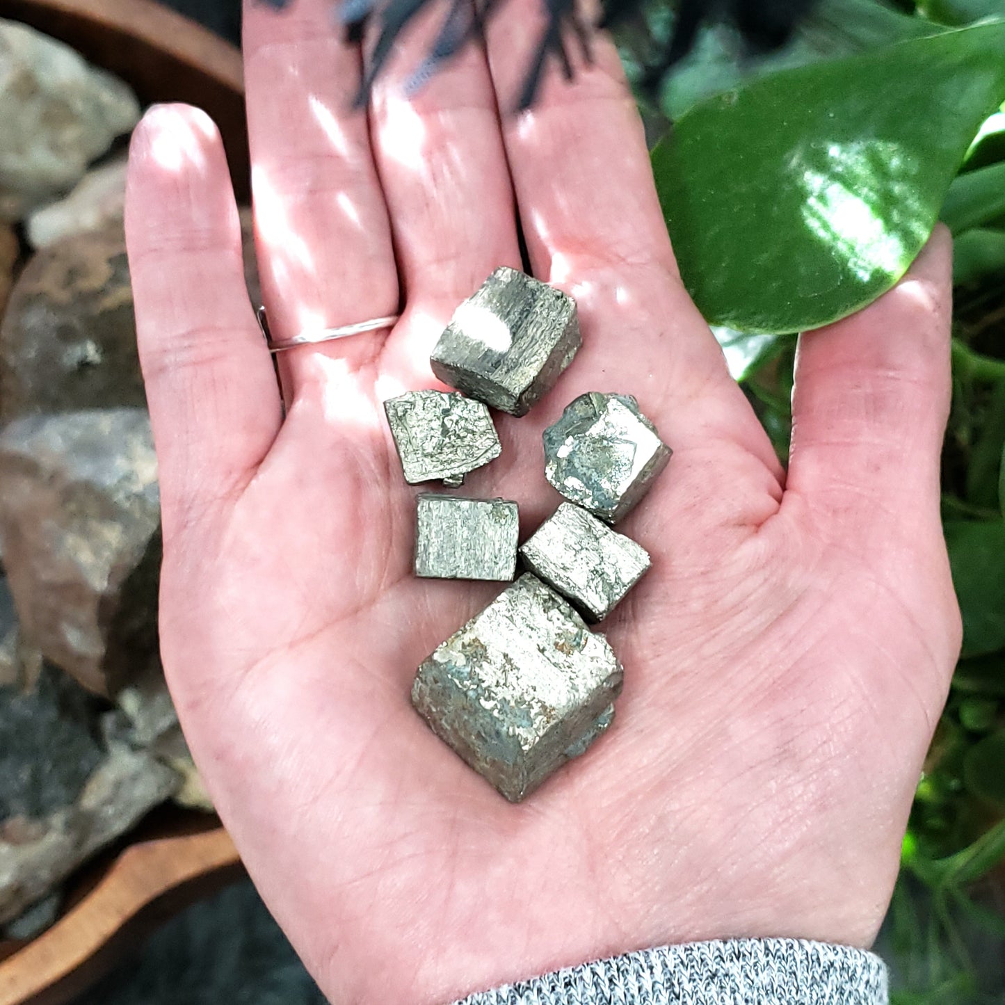 Pyrite Cube Rough Stone Small - Elevated Metaphysical