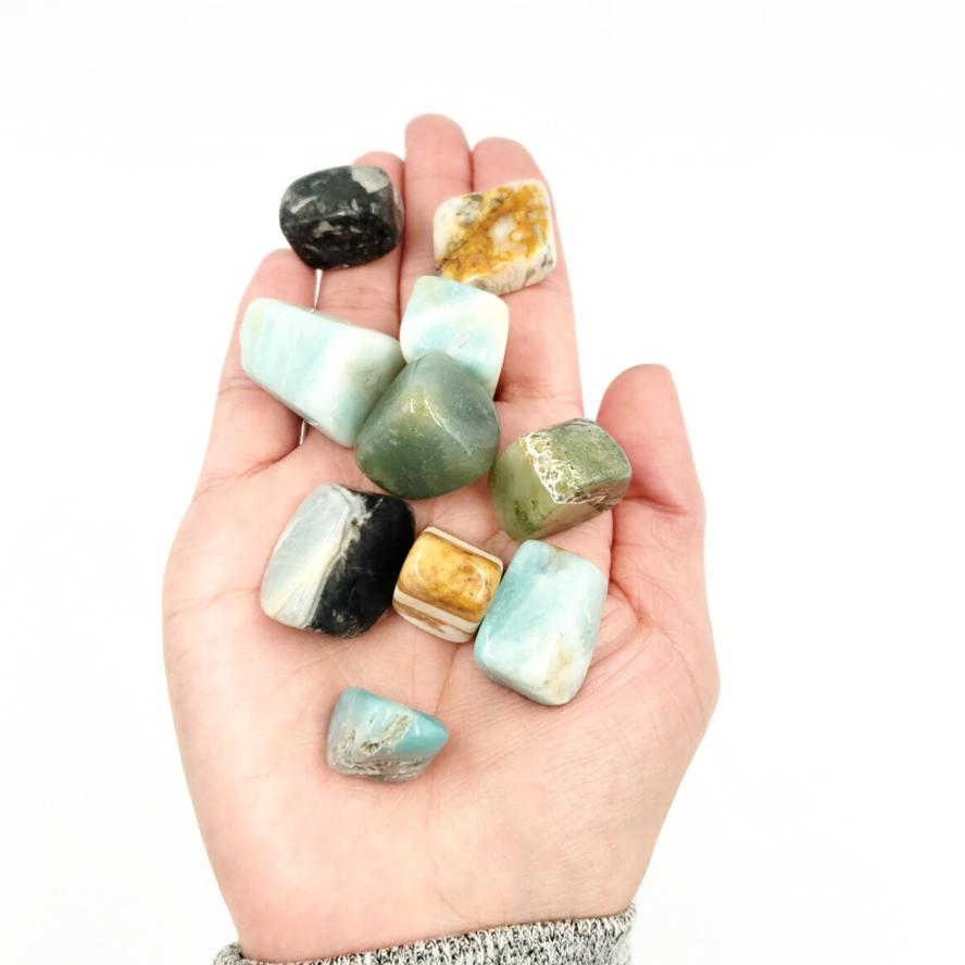 Caribbean Calcite Tumbled Stone - Elevated Metaphysical