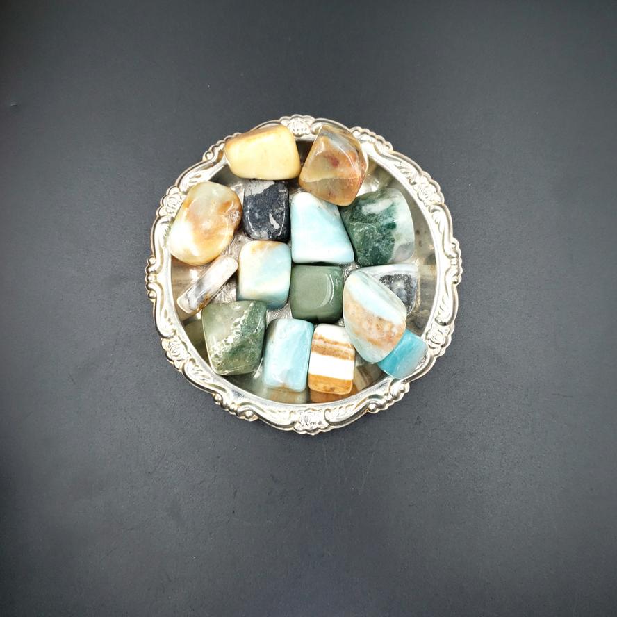 Caribbean Calcite Tumbled Stone - Elevated Metaphysical