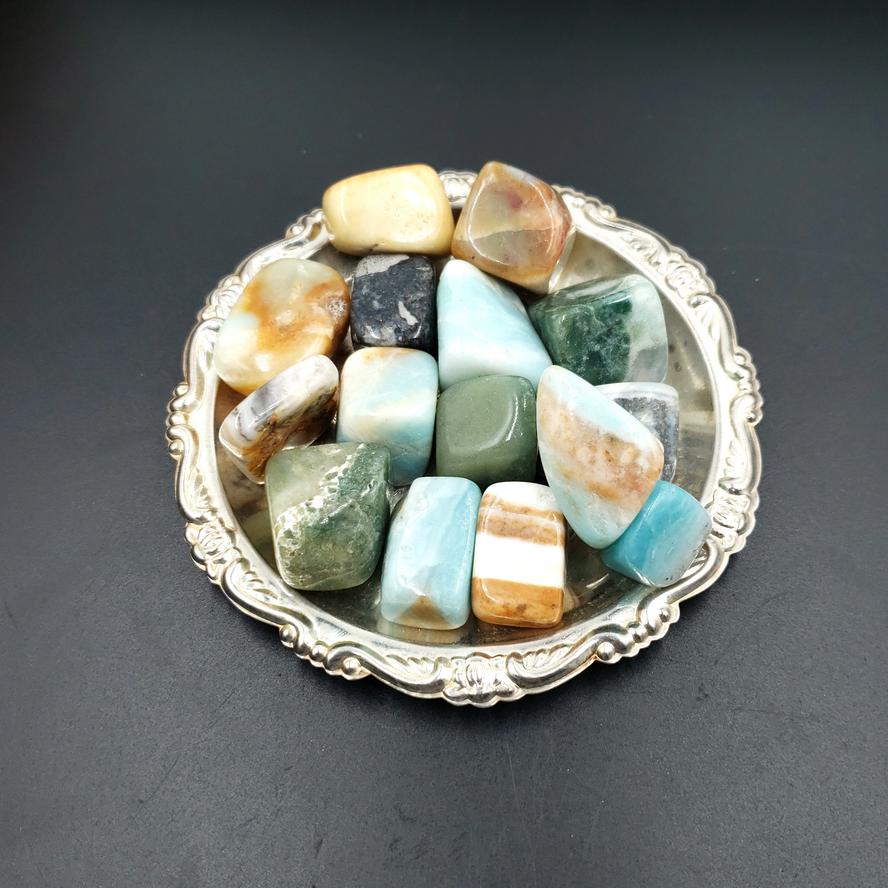 Caribbean Calcite Tumbled Stone - Elevated Metaphysical