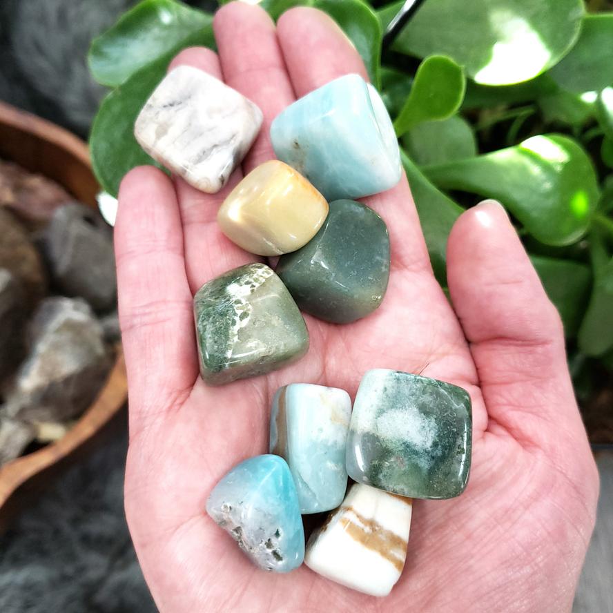 Caribbean Calcite Tumbled Stone - Elevated Metaphysical