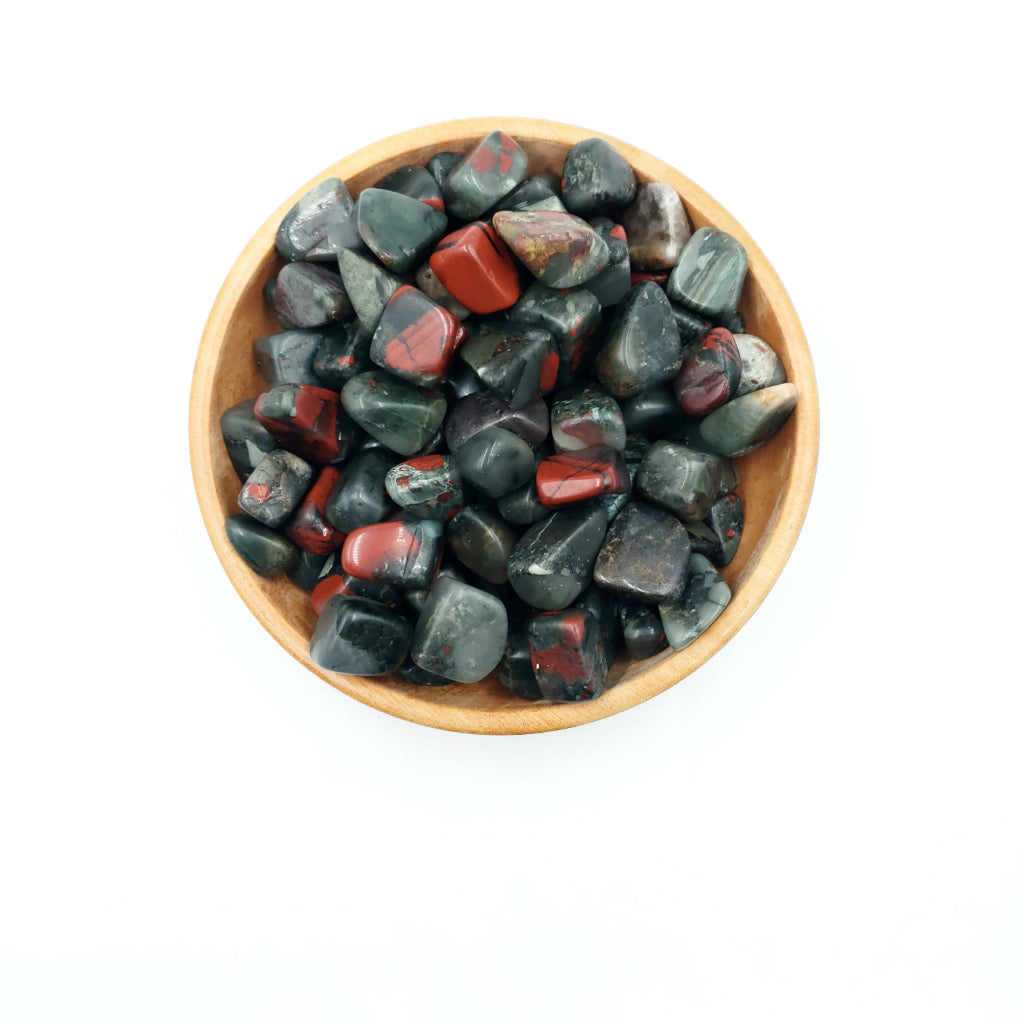 African Bloodstone Tumbled Stone - Elevated Metaphysical