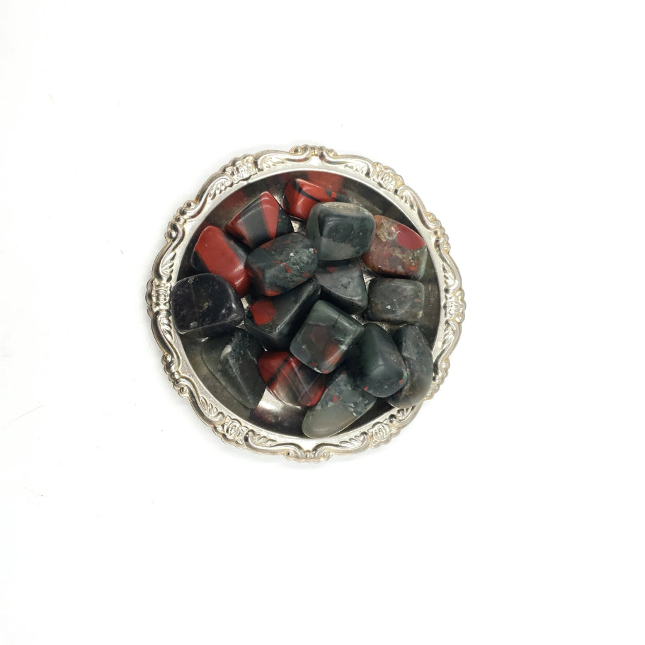 African Bloodstone Tumbled Stone - Elevated Metaphysical