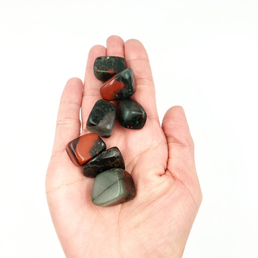 African Bloodstone Tumbled Stone - Elevated Metaphysical