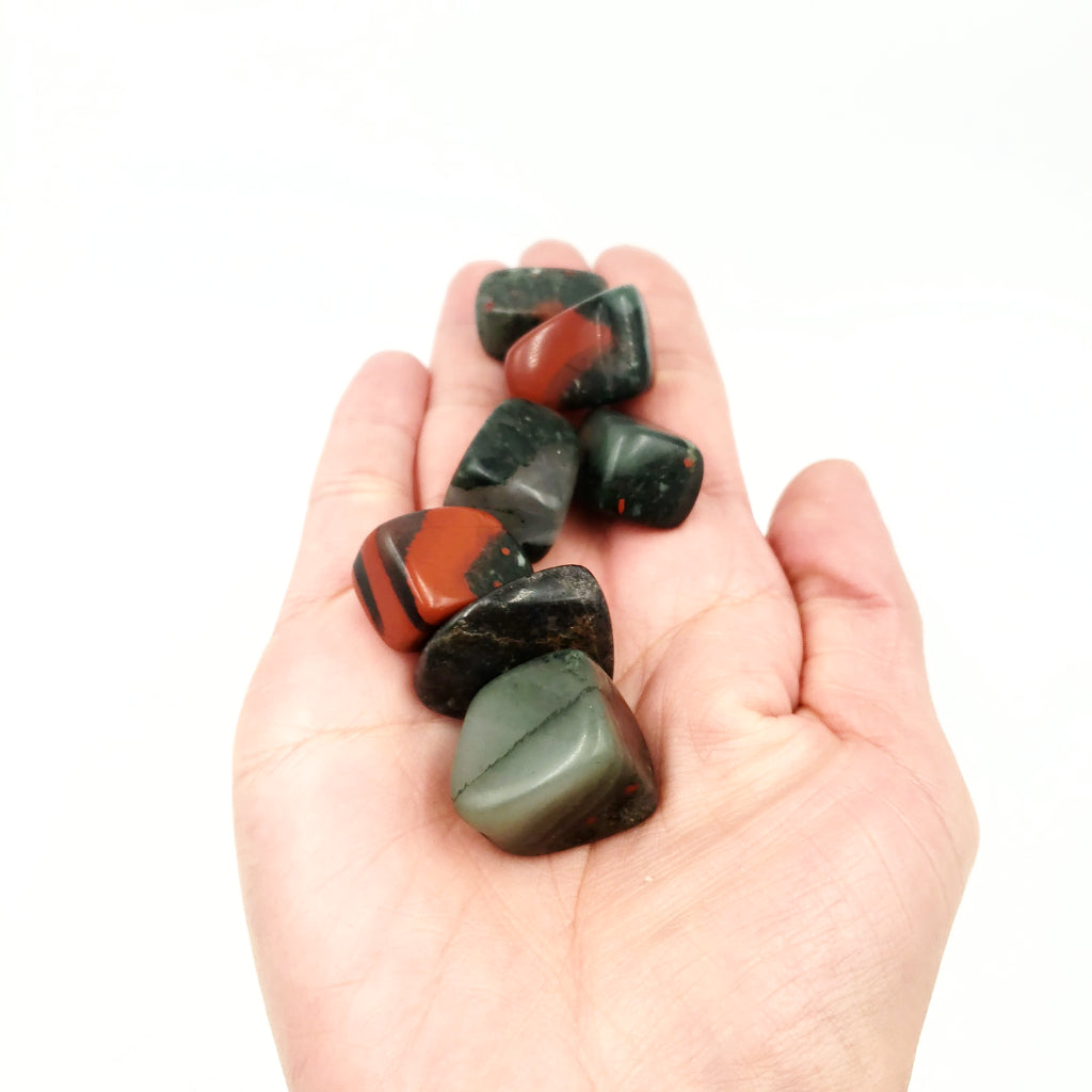 African Bloodstone Tumbled Stone - Elevated Metaphysical