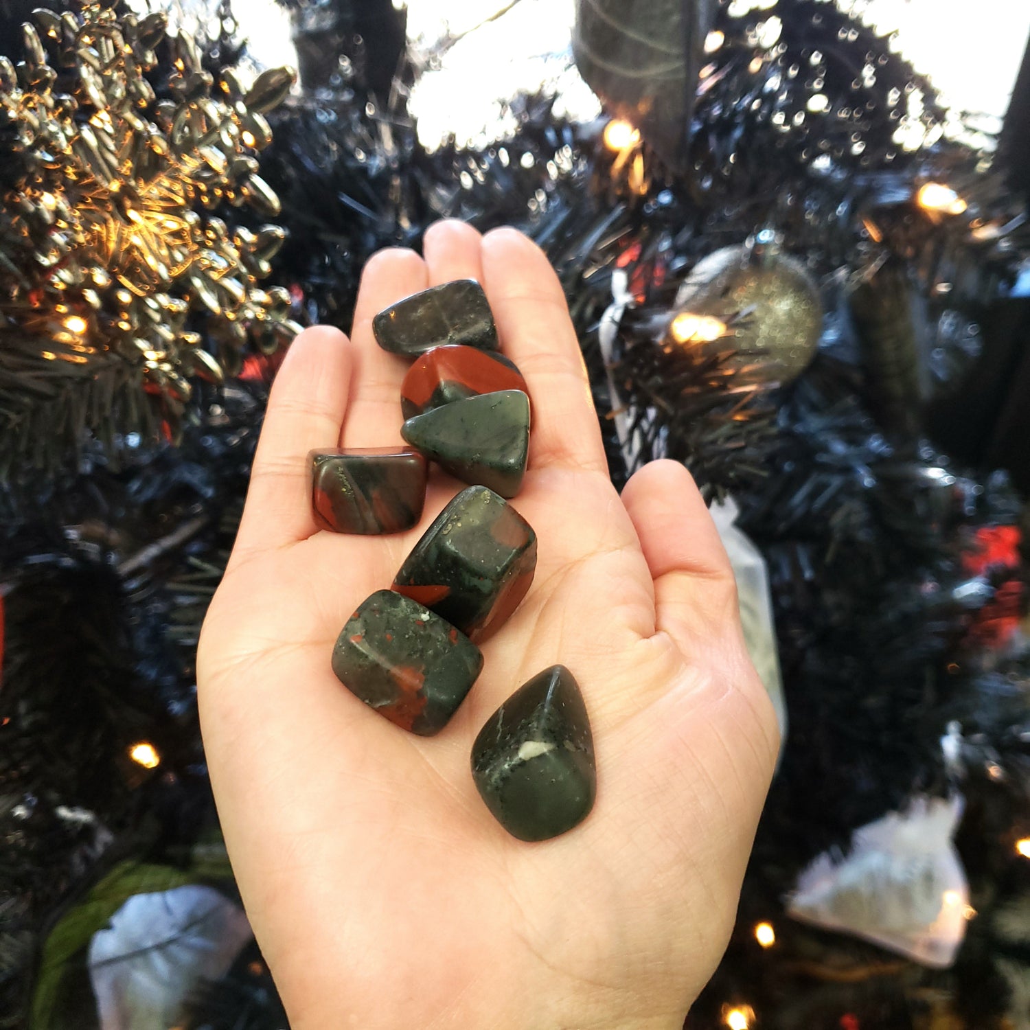 African Bloodstone Tumbled Stone - Elevated Metaphysical