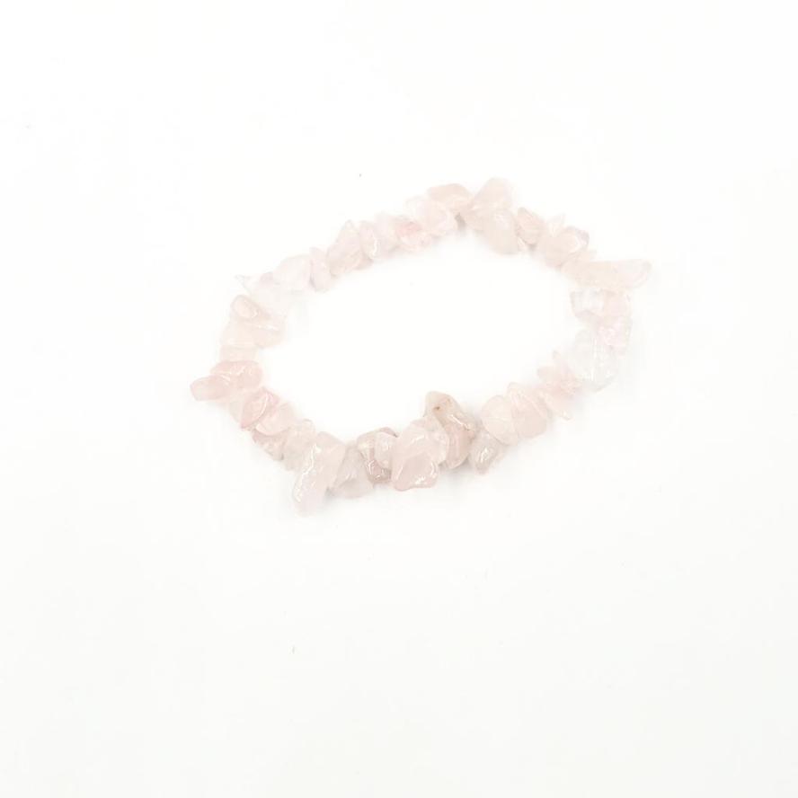Rose Quartz Chip Bracelet - Elevated Metaphysical