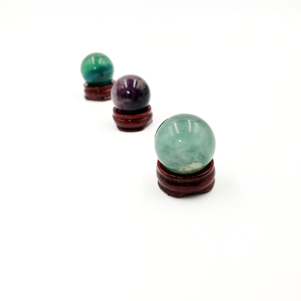 Rainbow Fluorite Sphere 30mm 45g - Elevated Metaphysical