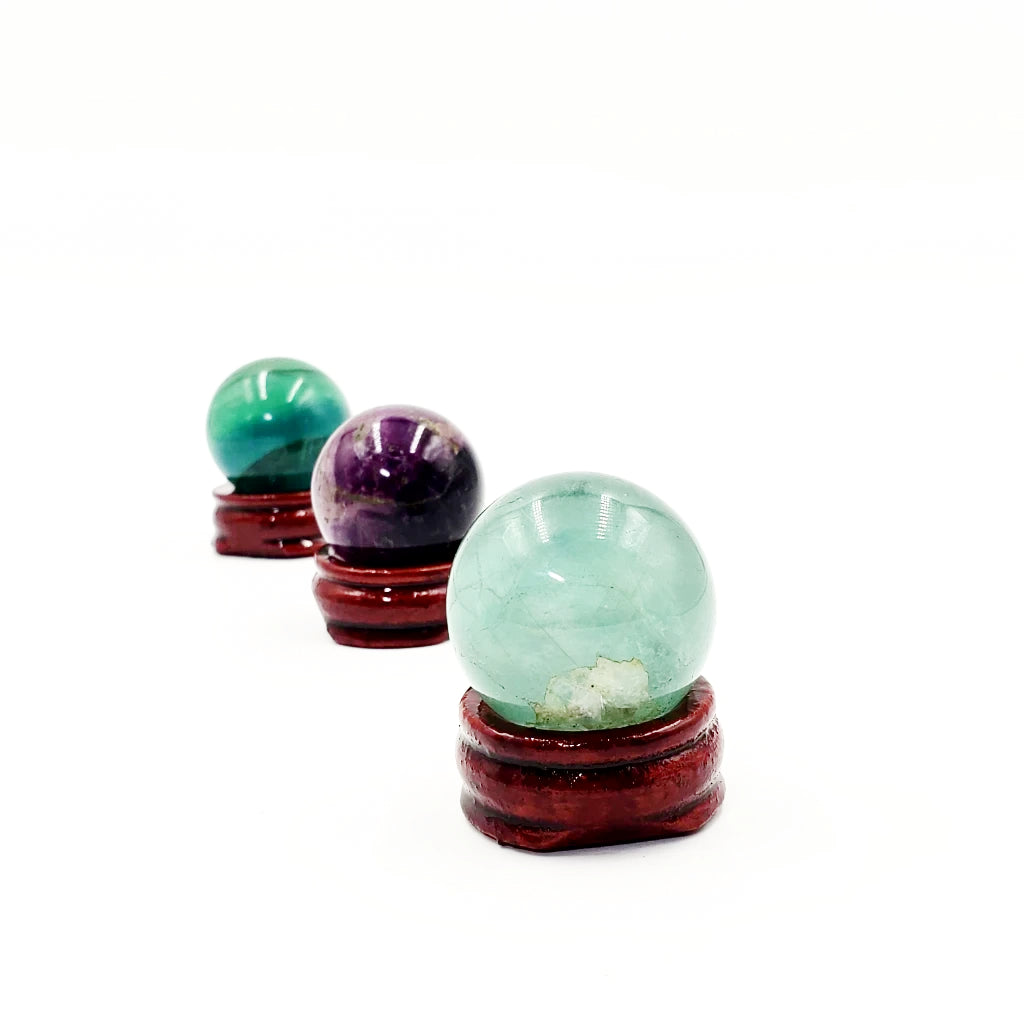 Rainbow Fluorite Sphere 30mm 45g - Elevated Metaphysical