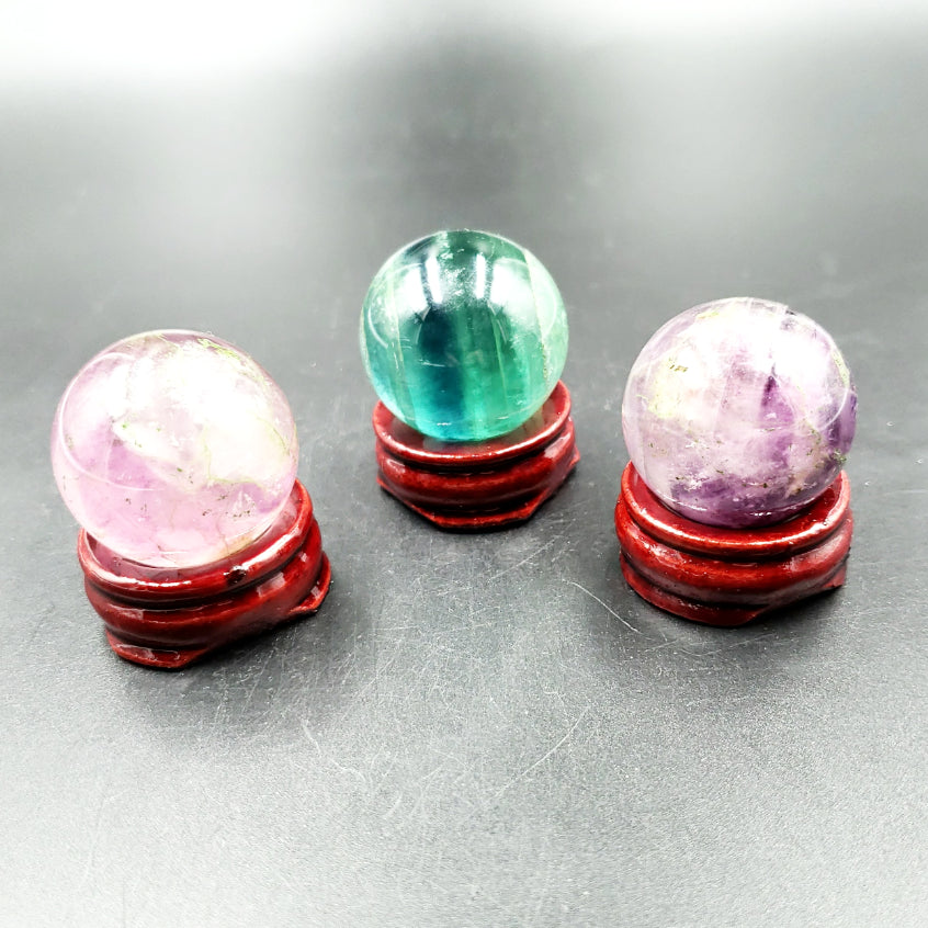 Rainbow Fluorite Sphere 30mm 45g - Elevated Metaphysical