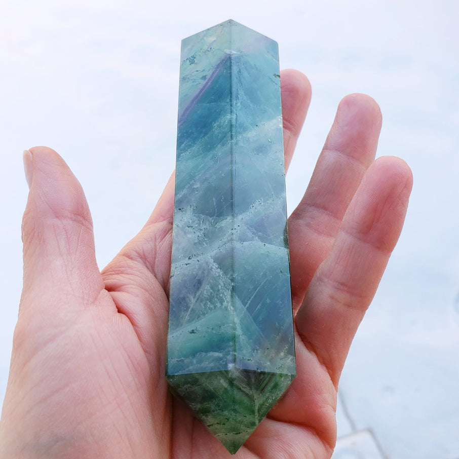 Rainbow Fluorite DT Wand