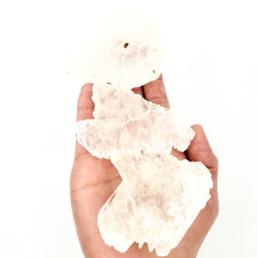 Selenite Fish Tail Angel Wings - Elevated Metaphysical