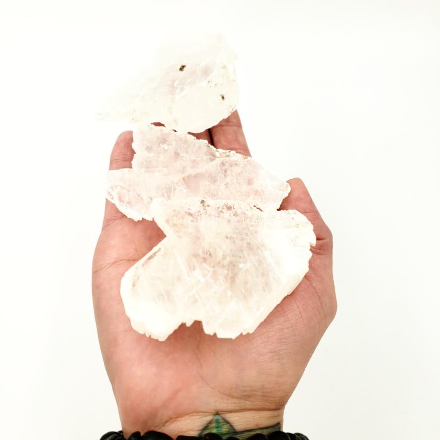 Selenite Fish Tail Angel Wings - Elevated Metaphysical