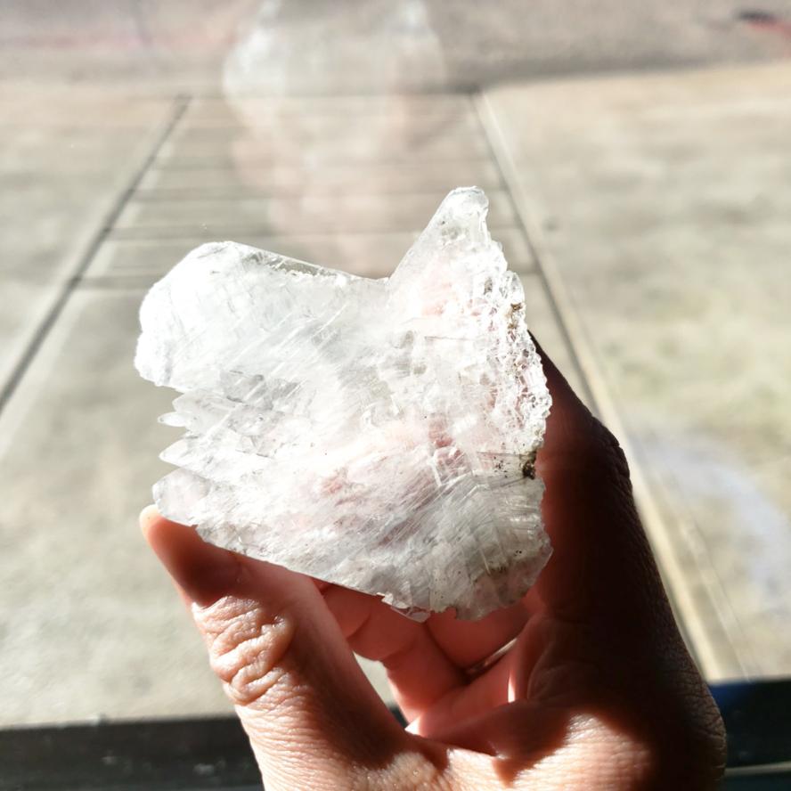 Selenite Fish Tail Angel Wings - Elevated Metaphysical