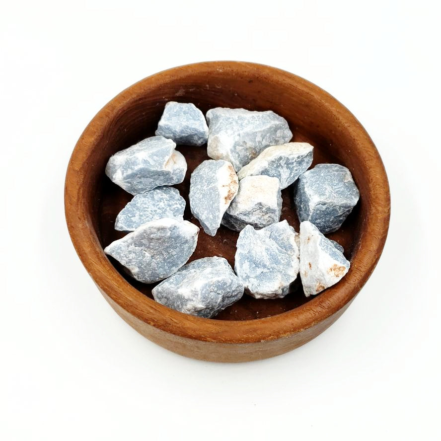 Angelite Rough Stone - Elevated Metaphysical