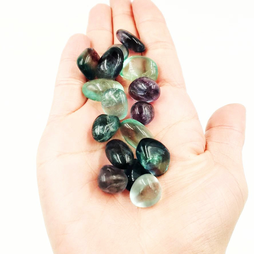 Rainbow Fluorite Tumbled Stone Small Pebble