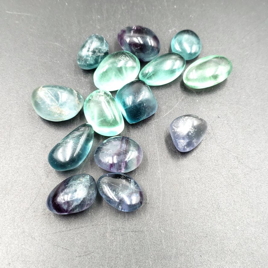 Rainbow Fluorite Tumbled Stone Small Pebble