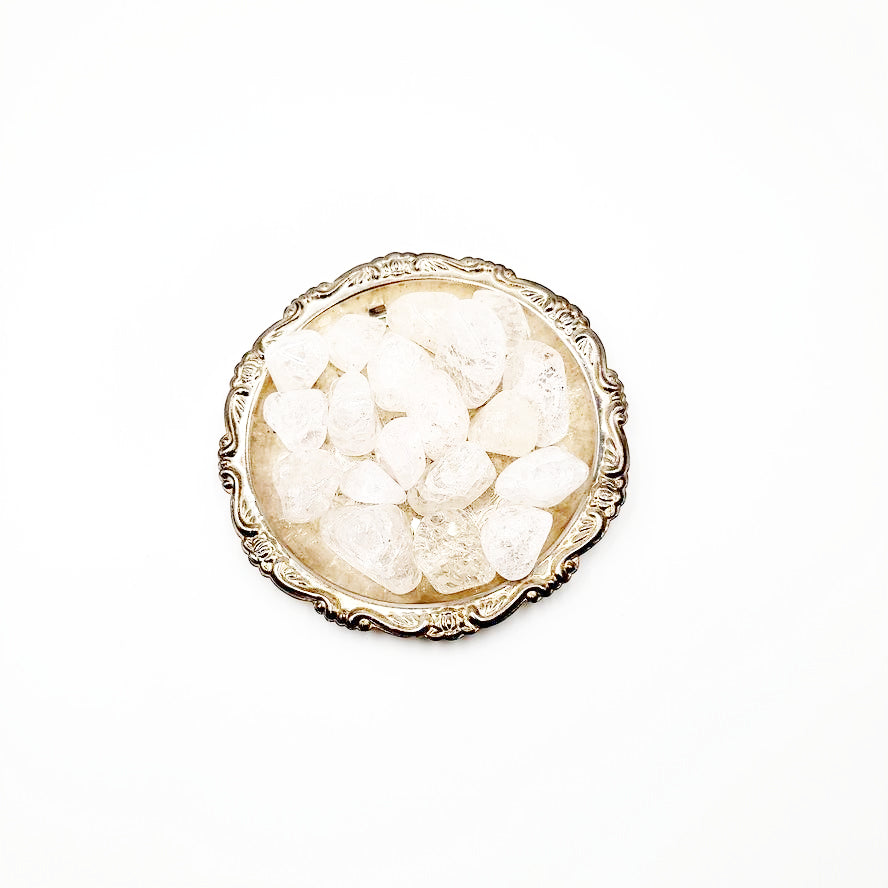 Crackle Quartz Fire & Ice Quartz Tumbled Stone