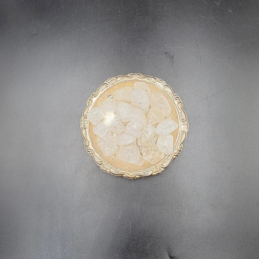 Crackle Quartz Fire & Ice Quartz Tumbled Stone
