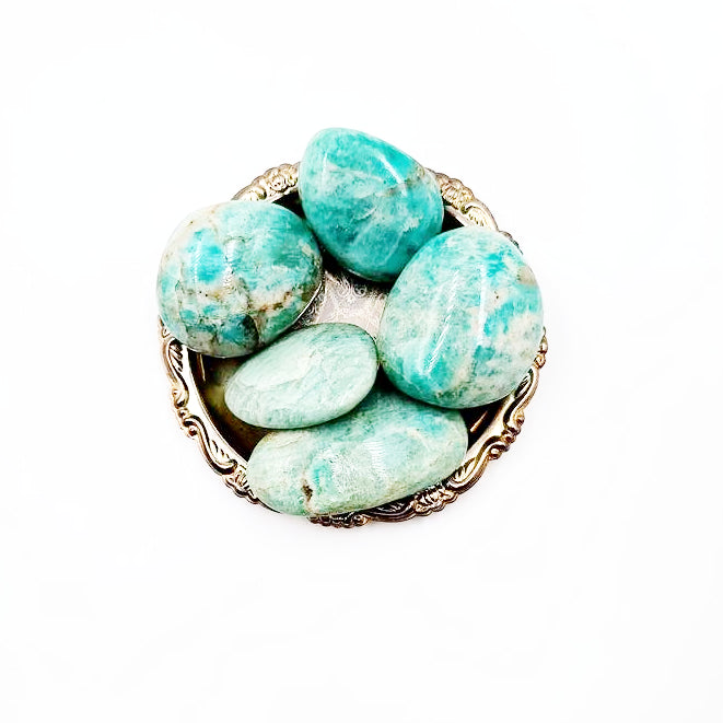 Amazonite Palm Stone Gallet