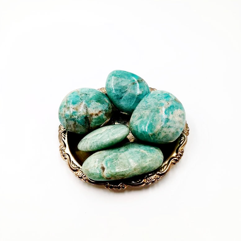 Amazonite Palm Stone Gallet