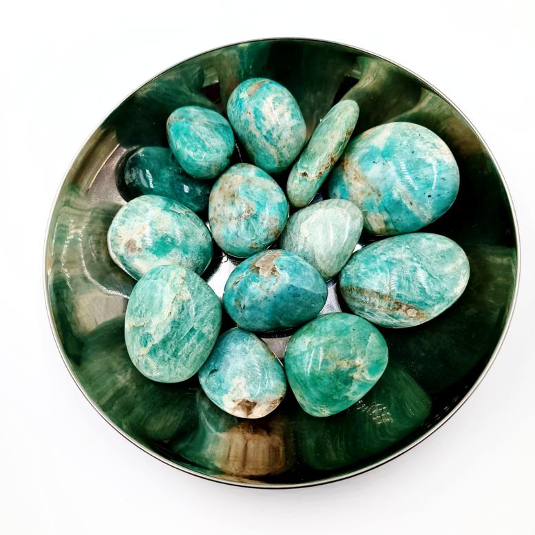 Amazonite Palm Stone Gallet