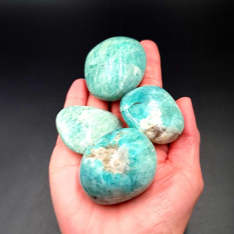 Amazonite Palm Stone Gallet