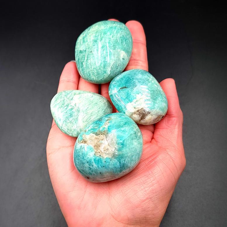 Amazonite Palm Stone Gallet