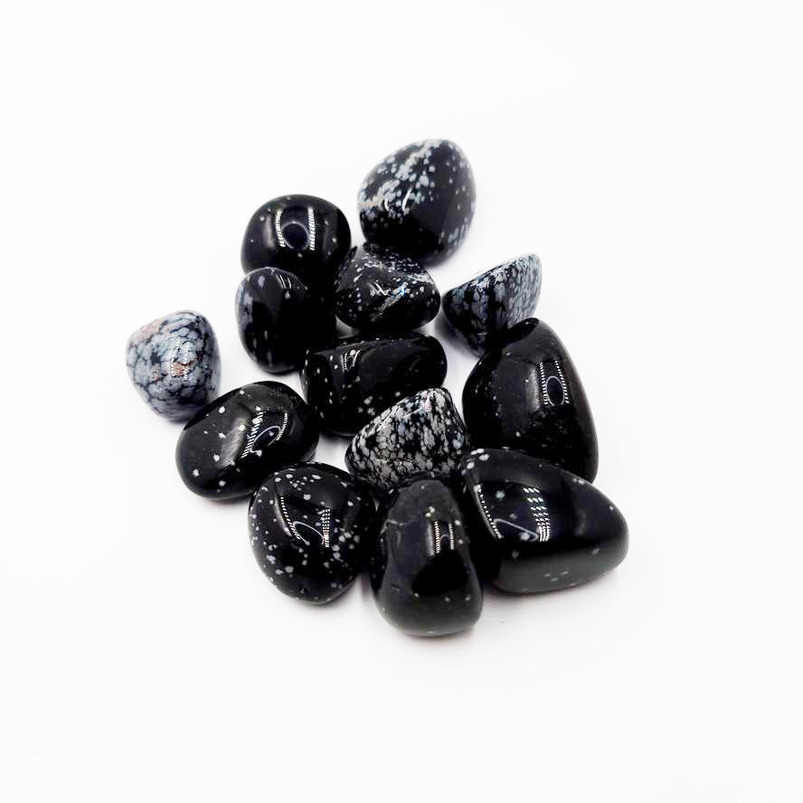 Snowflake Obsidian Tumbled Stone HQ