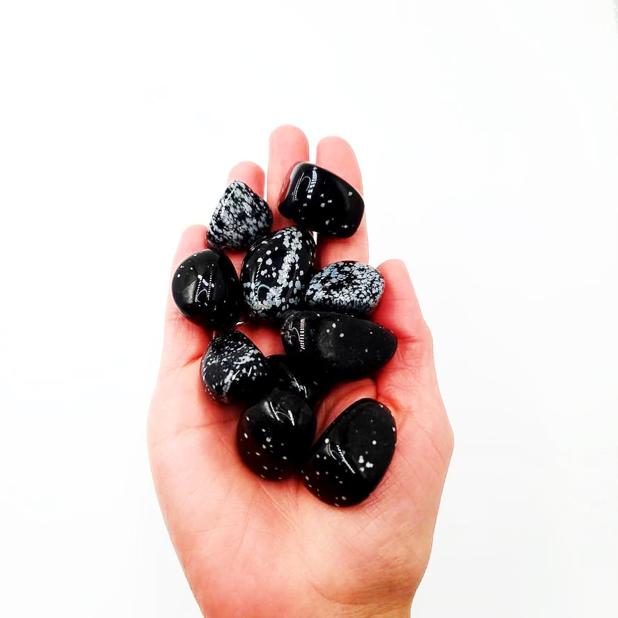 Snowflake Obsidian Tumbled Stone HQ