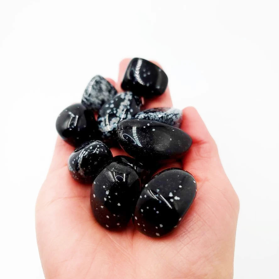 Snowflake Obsidian Tumbled Stone HQ
